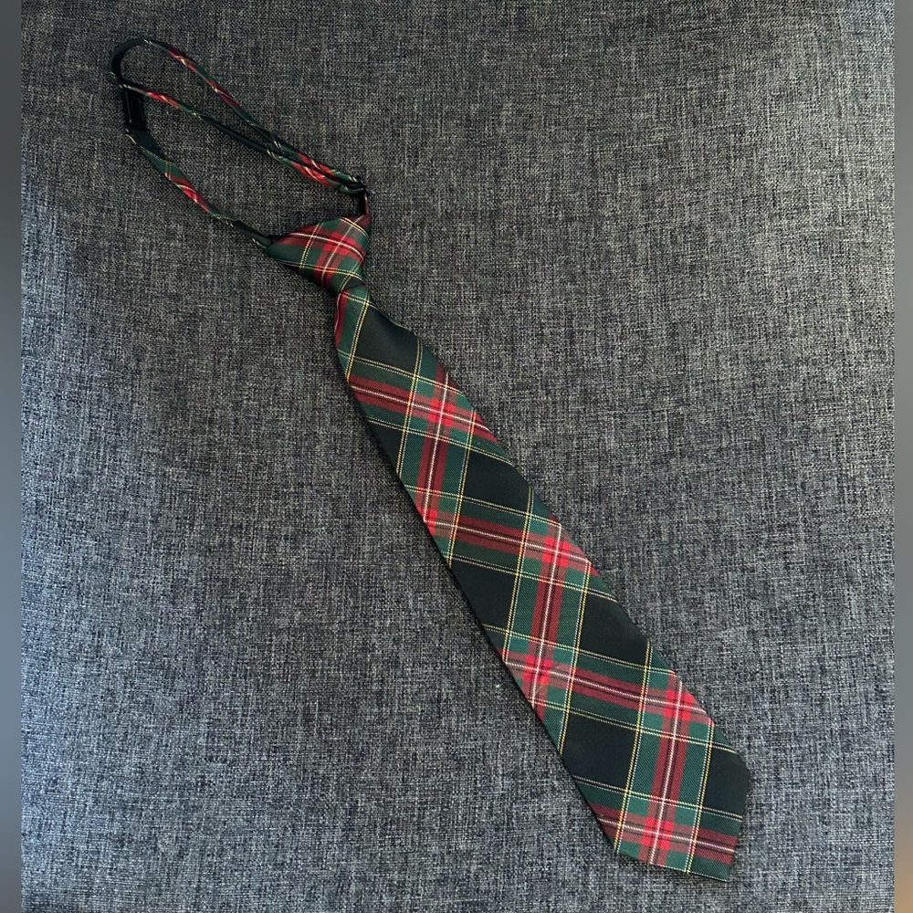 The Children's Place Green and Red Plaid Tie